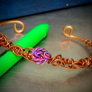 HandCrafted Wire Cuff Bracelet